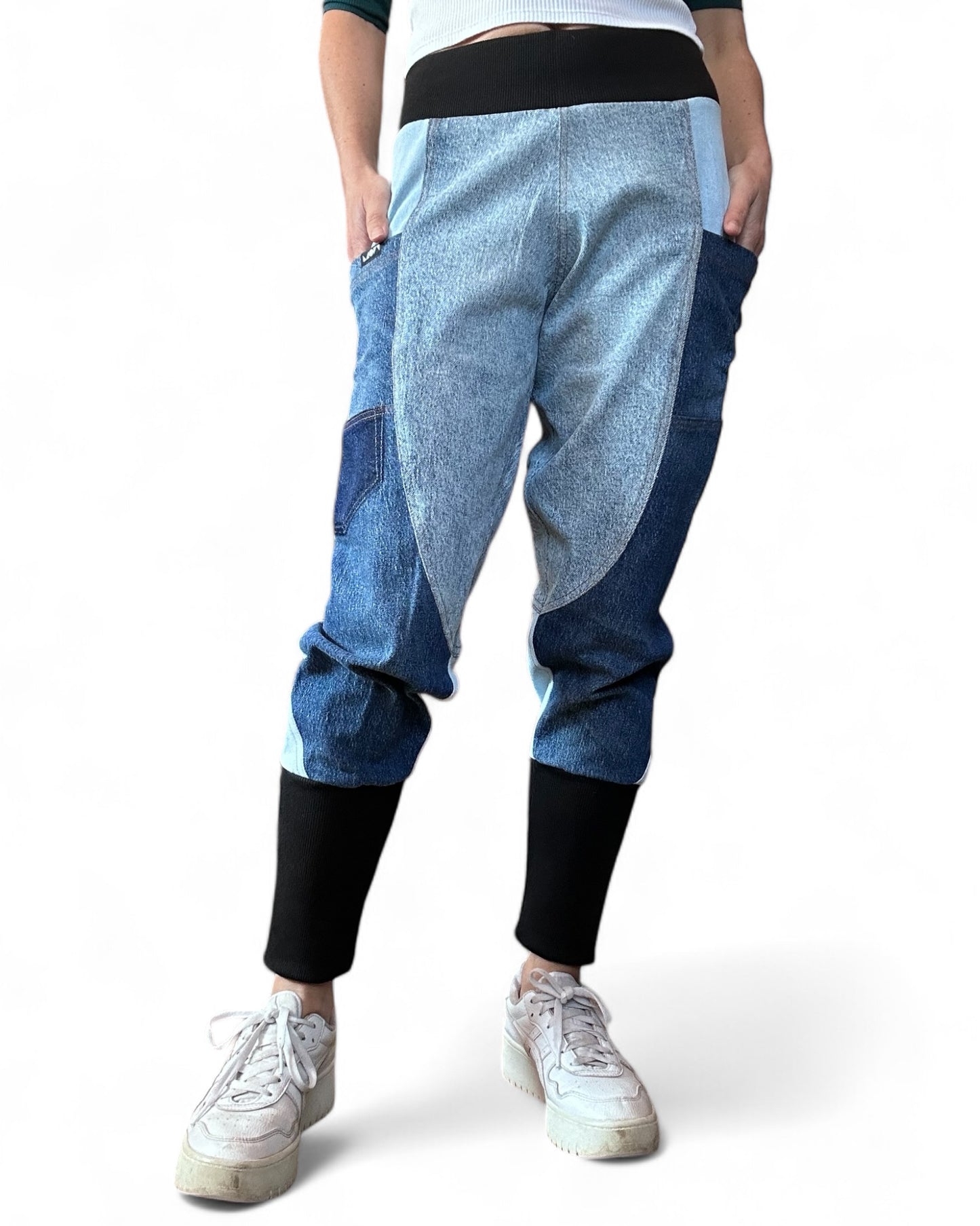 Denim Track Pants