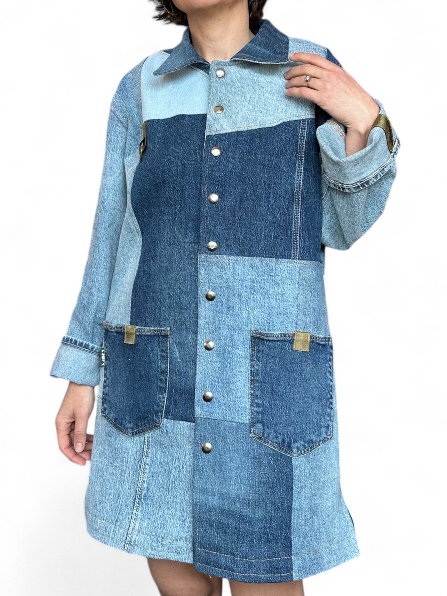 Denim overcoat