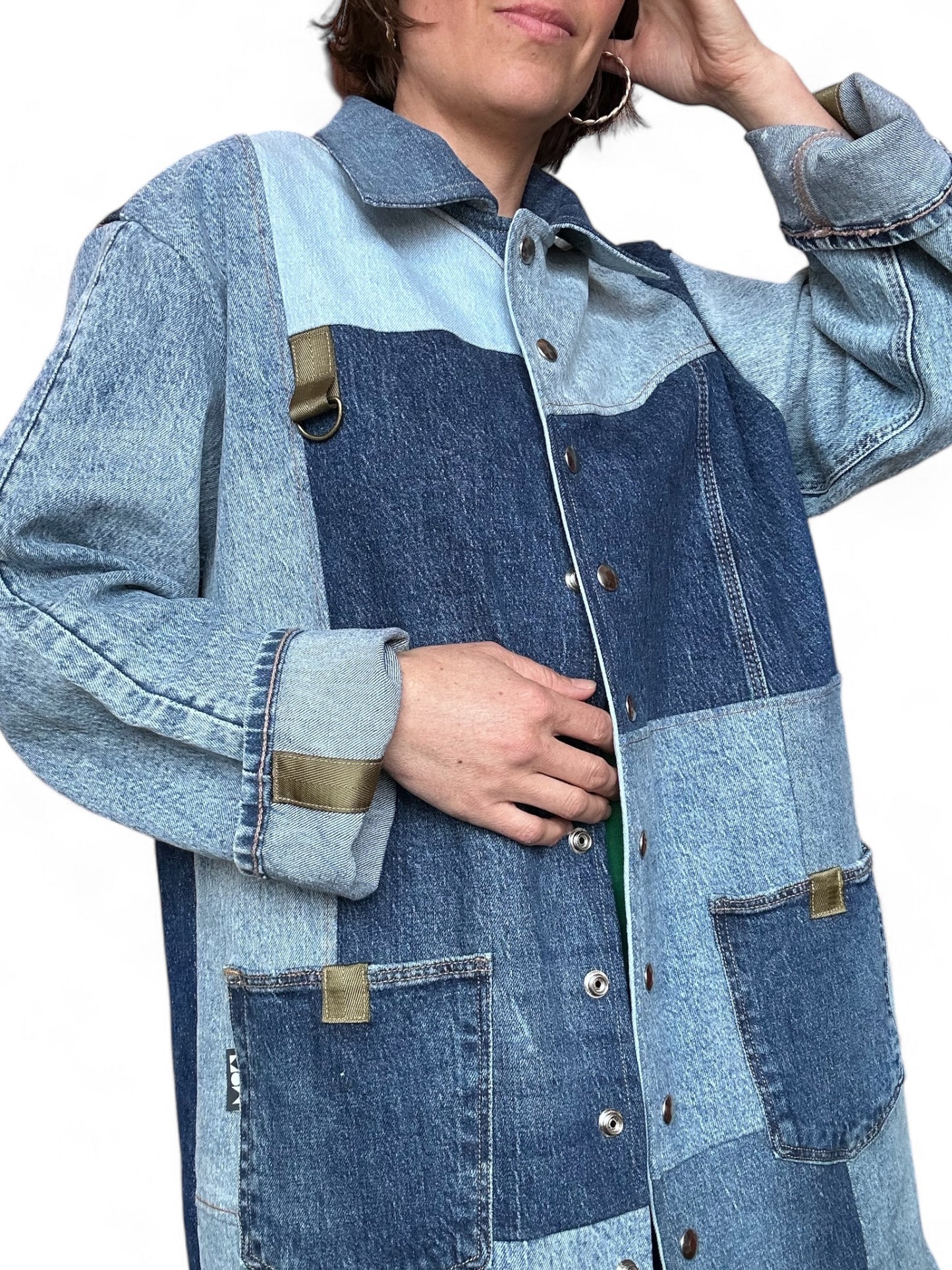 Denim overcoat
