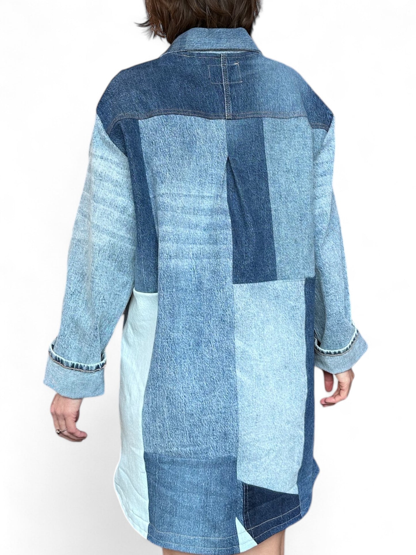 Denim overcoat