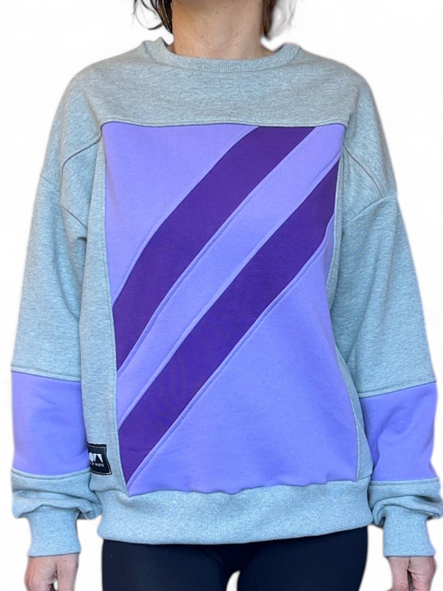 Purple stripe sweater