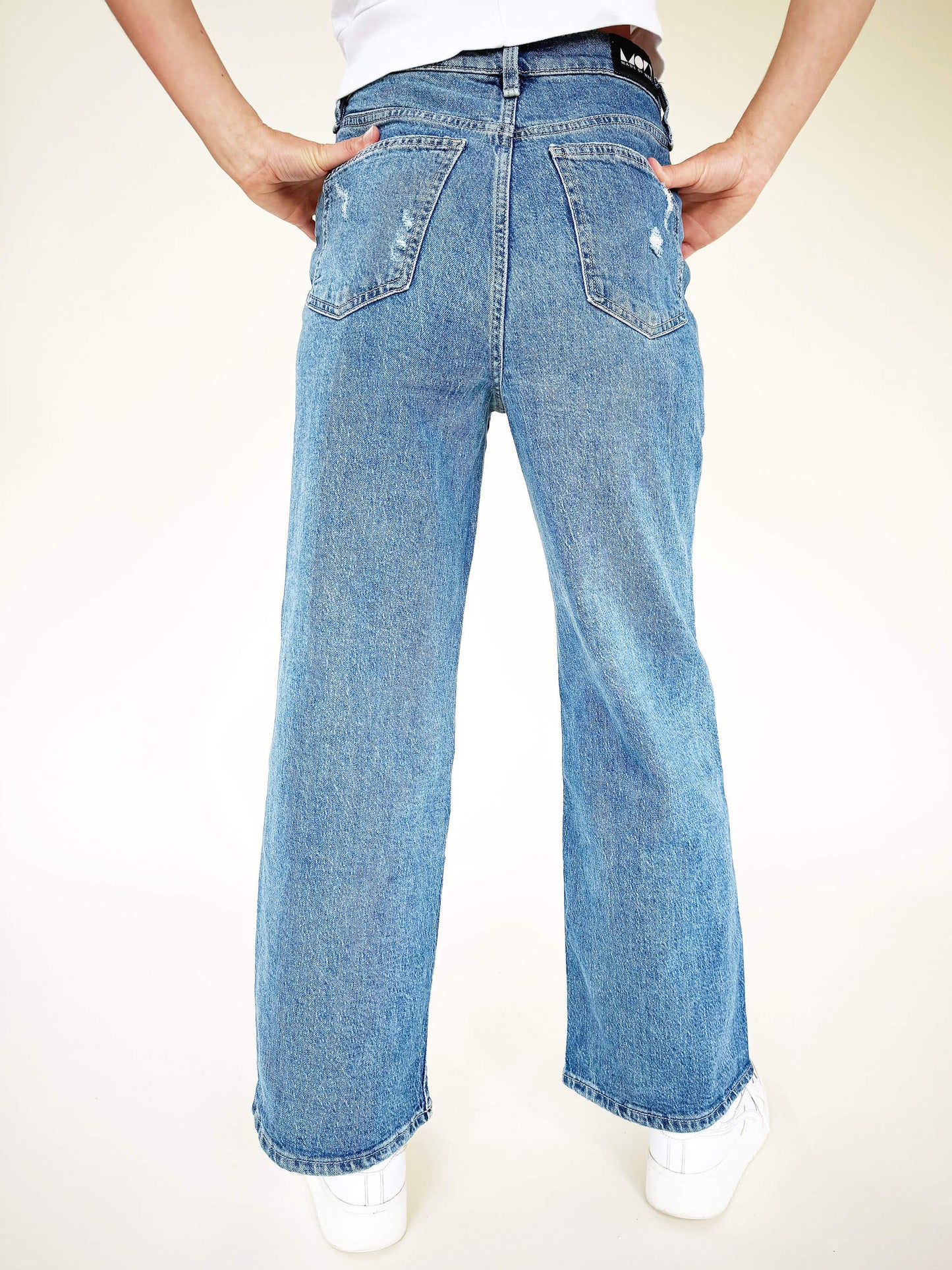 Patchwork Jeans- Mid
