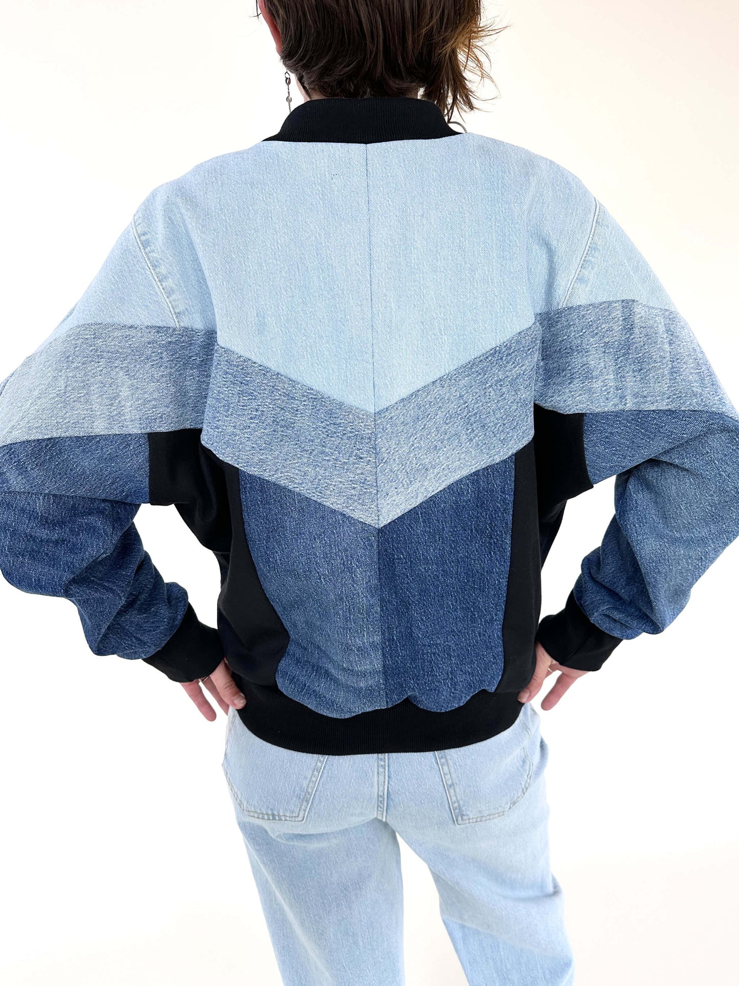 Blue Shade Bomber Jacket